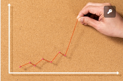 Das Bild zeigt eine Hand, die einen Graph knüpft.