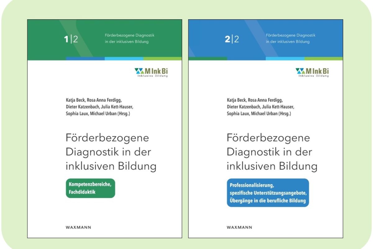 Cover der beiden Sammelbände zur Förderbezogenen Diagnostik in der inklusiven Bildung