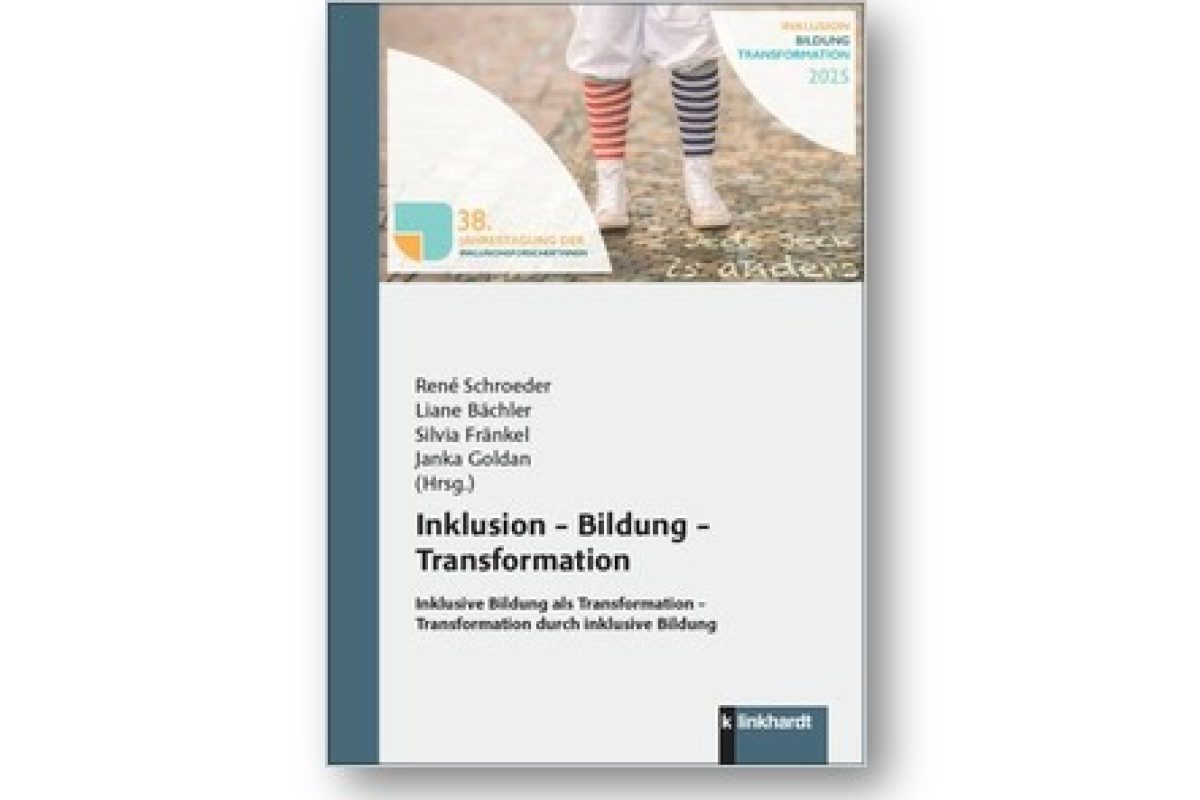 Cover des Tagungsbands zur IFO 2025: Inklusion - Bildung - Transformation. Inklusive Bildung als Transformation - Transformation durch inklusive Bildung